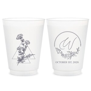 Wedding Frosted Cups, Custom Frosted Cups Wedding Favors, Custom Plastic Cup Favors, Custom Wedding Plastic Cups, Frosted Cup Favors (78)