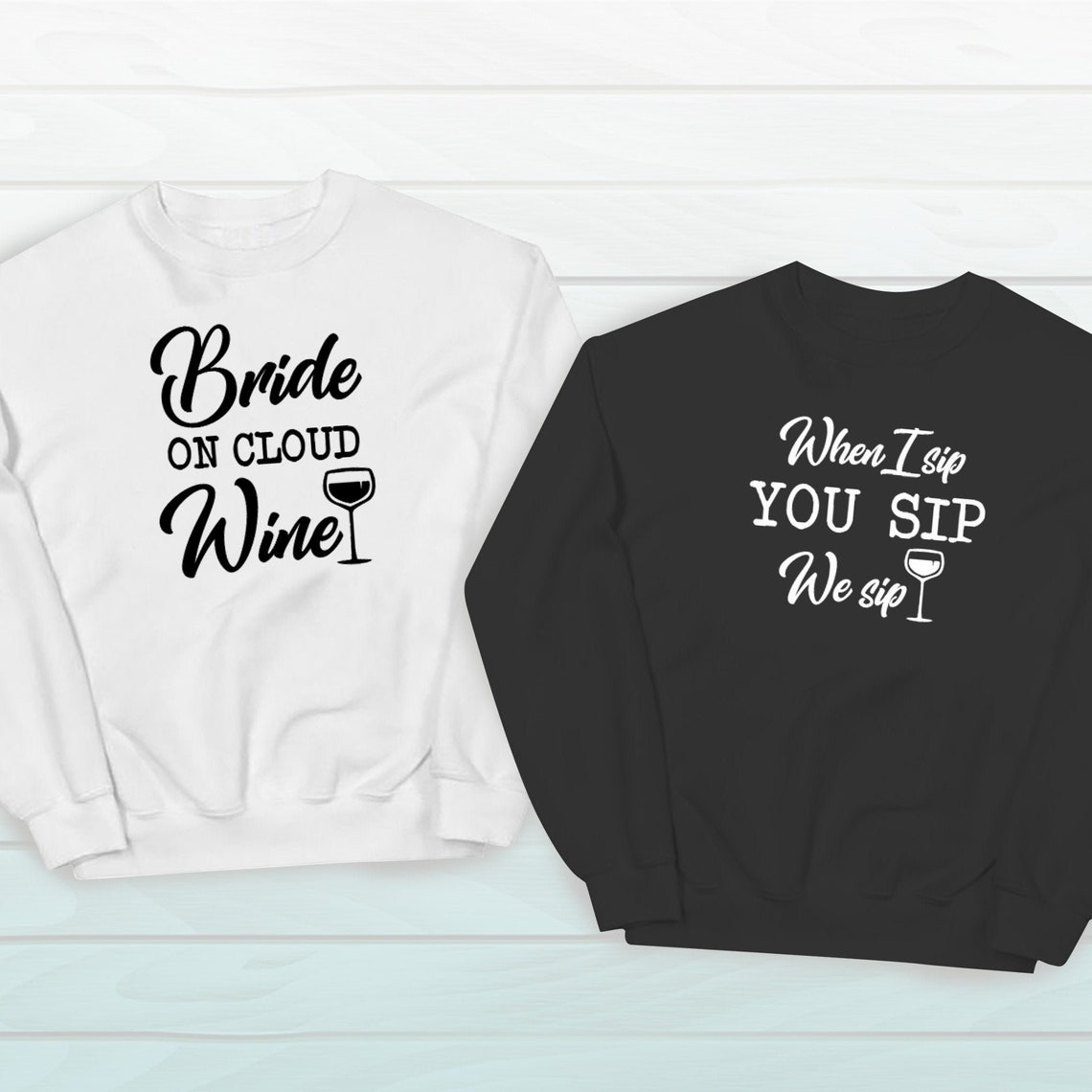 Bride On Cloud Wine Sweater Bride Sweatshirt Bridesmaid Etsy