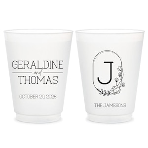 Wedding Frosted Cup, Frosted Cups Wedding Favor, Wedding Plastic Cup, Custom Plastic Cups Wedding Favors, Wedding Reception Frosted Cup (86)