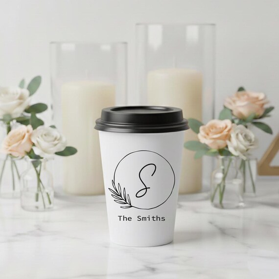 Custom Wedding Paper Coffee Cups, Custom Wedding Coffee Cups, Personalized  Coffee Bar Paper Cups, Bespoke Disposable Wedding Coffee Cup (66)