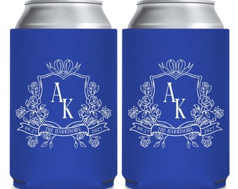 Personalized Wedding Can Coolers, Personalized Can Cooler Favors, Customized Wedding Can Coolers, Customized Can Cooler Wedding Favors (356)