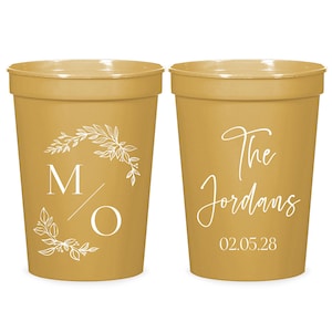 16oz Wedding Stadium Cups, Stadium Cups Wedding Favors, Custom Wedding Stadium Cups, Personalized Wedding Plastic Cups, Wedding Favors (92)