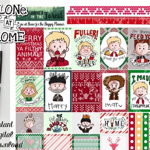 ALONE at HOME ~ printable planner stickers for Classic Happy Planner ~ digital winter weekly kit