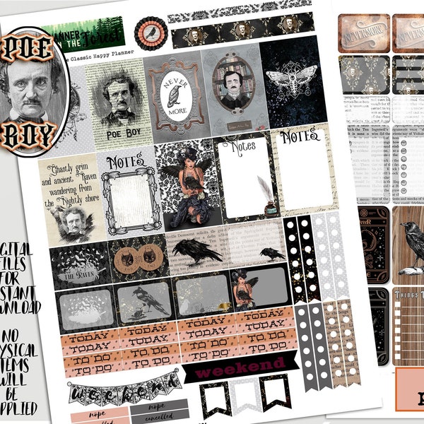 Edgar Allen Poe Planner Etsy Canada