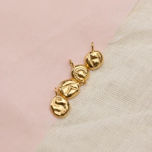 Pingentes de ouro vermeil – Pingentes de joias artesanais, Pingentes de ouro ecológicos, Pingentes personalizados para colares e pulseiras, Presente para ela