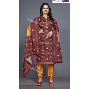 Regular Wear Churidar Shalwar Kameez, Readymade Printed work UK free Shipping wear, Indian Cotton Salwar Suit, Indian Clothing Store near me