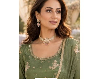 Wedding Dresses for Women , Embroidered Sharara-Gharara Suit , Pakistani Nikah wear Designer Outfit