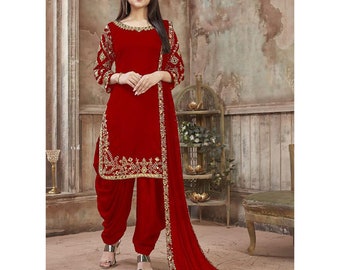 white punjabi suits party wear