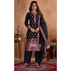 Indische Hochzeitskleidung, Asiatisches Hochzeitsoutfit, ethnische Kleidung Shalwar Kameez Anzug für Frauen, Punjabi Gastkleider, Pakistanische Kleidung Laden in meiner Nähe