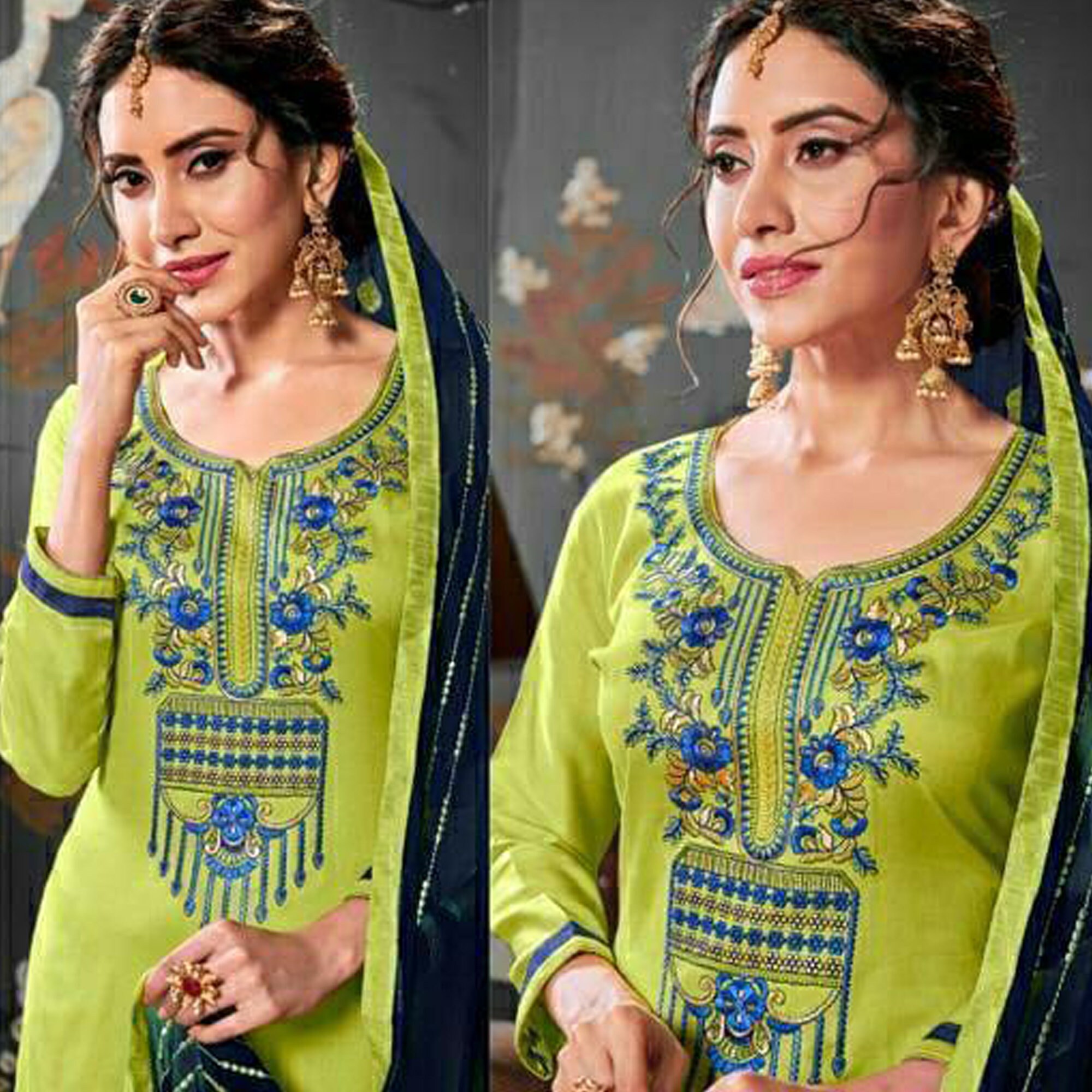 punjabi suit for haldi function