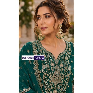Mehendi-Sangeet Functions wear Designer Stitched Salwar Kameez 3pc Set , Special Occasions wear Dress
