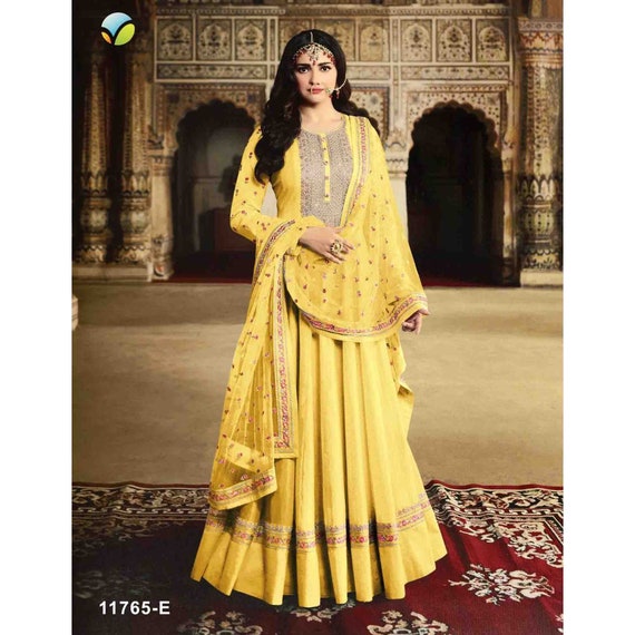simple long anarkali dresses