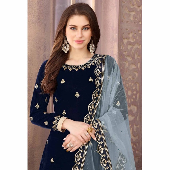 Update more than 235 velvet patiala suit