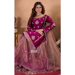Punjabi Wedding Functions wear Lehenga, Cheap Indian Clothes Online Shopping, Indo Western Lehenga, Indian Women wear Online Designer Outfit