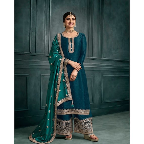 A-Line Stitched Designer Banarasi Silk Salwar Suit, Machine wash at Rs  1000/piece in Varanasi