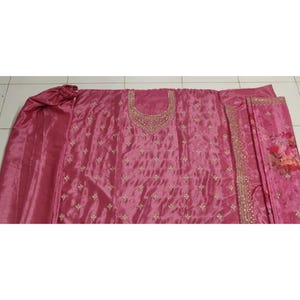 Embroidered Chinon Shalwar Kameez for Women, Pakistani Style Suit, Ladies Ethnic Party wear Palazzo Suits, Indian Festival Dresses Choice - 5