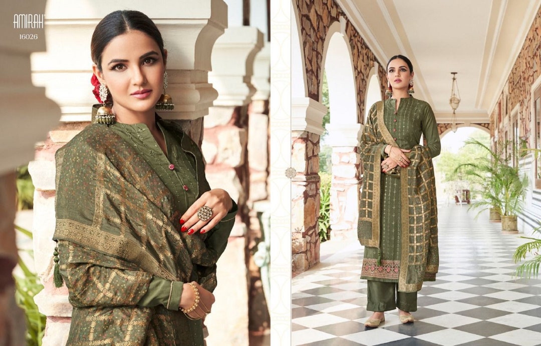 Robe de soirée pakistanaise indienne Salwar Kameez Plazzo Suit - Etsy France