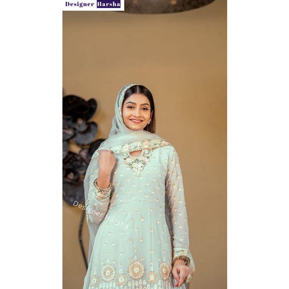 pakistani round dress design Pakistani wedding dress Pakistani designer dress Indian dress eid suit Bollywood dress gift for her
