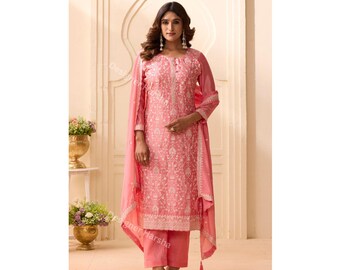 Vestido pakistaní para mujer, ropa tradicional punjabi, salwar kameez bordado, vestidos largos indios para dama.