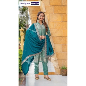 Simple Salwar Kameez, Readymade Kameez Pant Suit, Party wear Punjabi suit, Indian Traditional Clothes for women, Indian Outfit Store near me