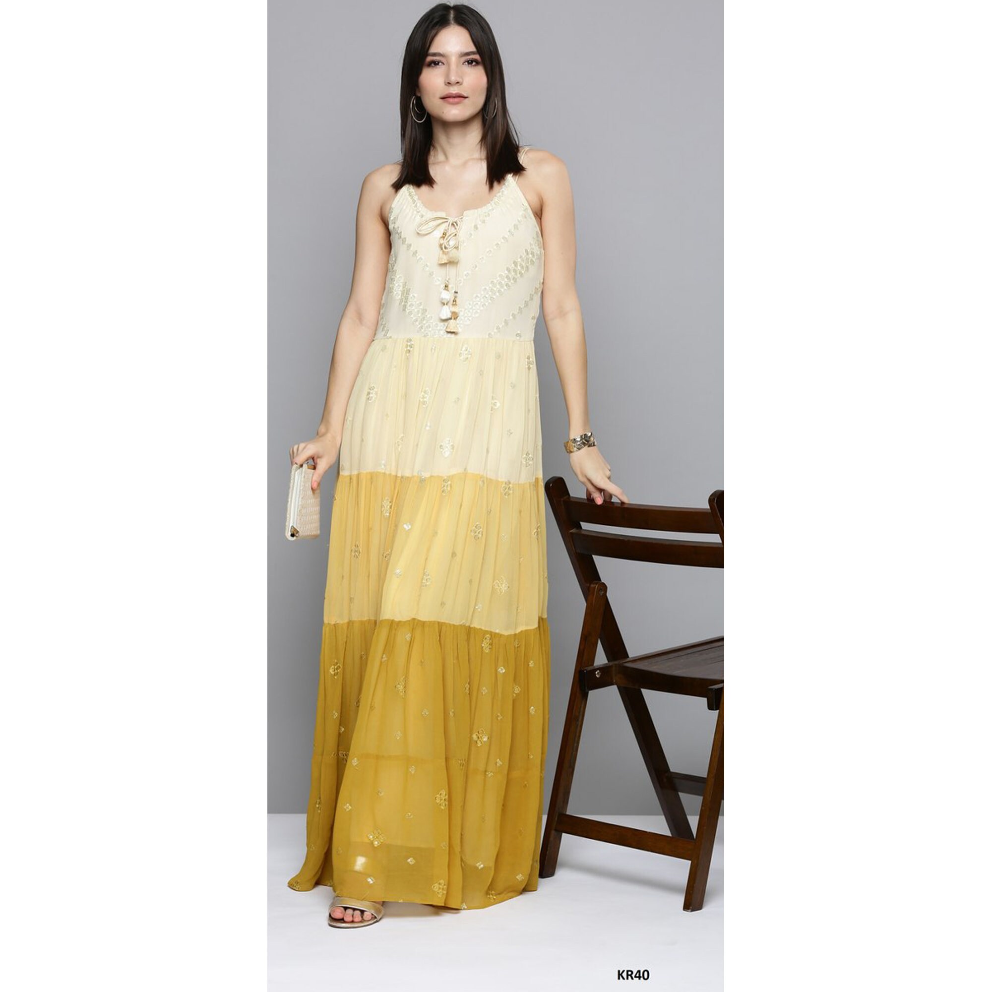 Women's Wear Designer Yellow Color 
