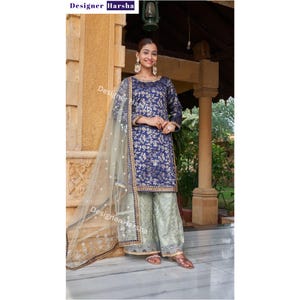 Diwali Indian outfit, Readymade Plazzo with Dupatta, indian Dresses Online, Punjabi Traditional Indian Outfit, indian Clothing Store near me