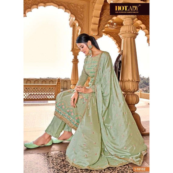 Sage Green Color Beautiful Trouser Pant 