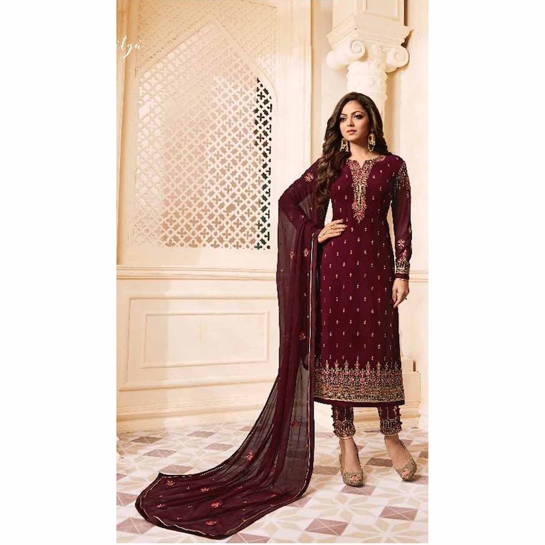 Semi-Stitched Jamawar Churidar - Pakistani fashion at Faiza's Boutique