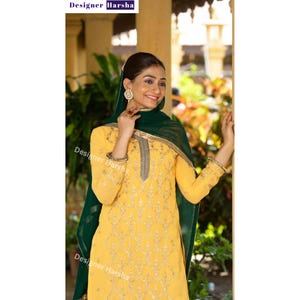 Indian Clothes online Shopping, Indian Bridal Haldi Dress, Pakistani Salwar Kameez Design, Indian Outfit Stores USA, Party wear Punjabi Suit