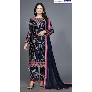 Georgette Shalwar Kameez, Online Indian Dresses, Ready to wear Salwar Kameez, Pakistani Traditional Dresses from usa, Ladies Clothes Near Me