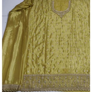 Embroidered Chinon Shalwar Kameez for Women, Pakistani Style Suit, Ladies Ethnic Party wear Palazzo Suits, Indian Festival Dresses Choice - 3