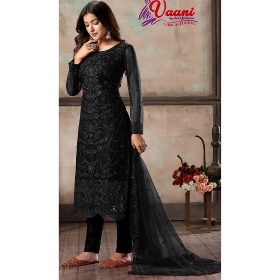 Embroidery Worked Salwar Kameez Dupatta 