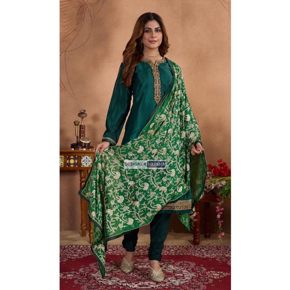 The kurti bazaar Indiase designer broek broek met Dupatta pakken Pakistaanse Shalwar Kameez jurken, Keuze 1, 48