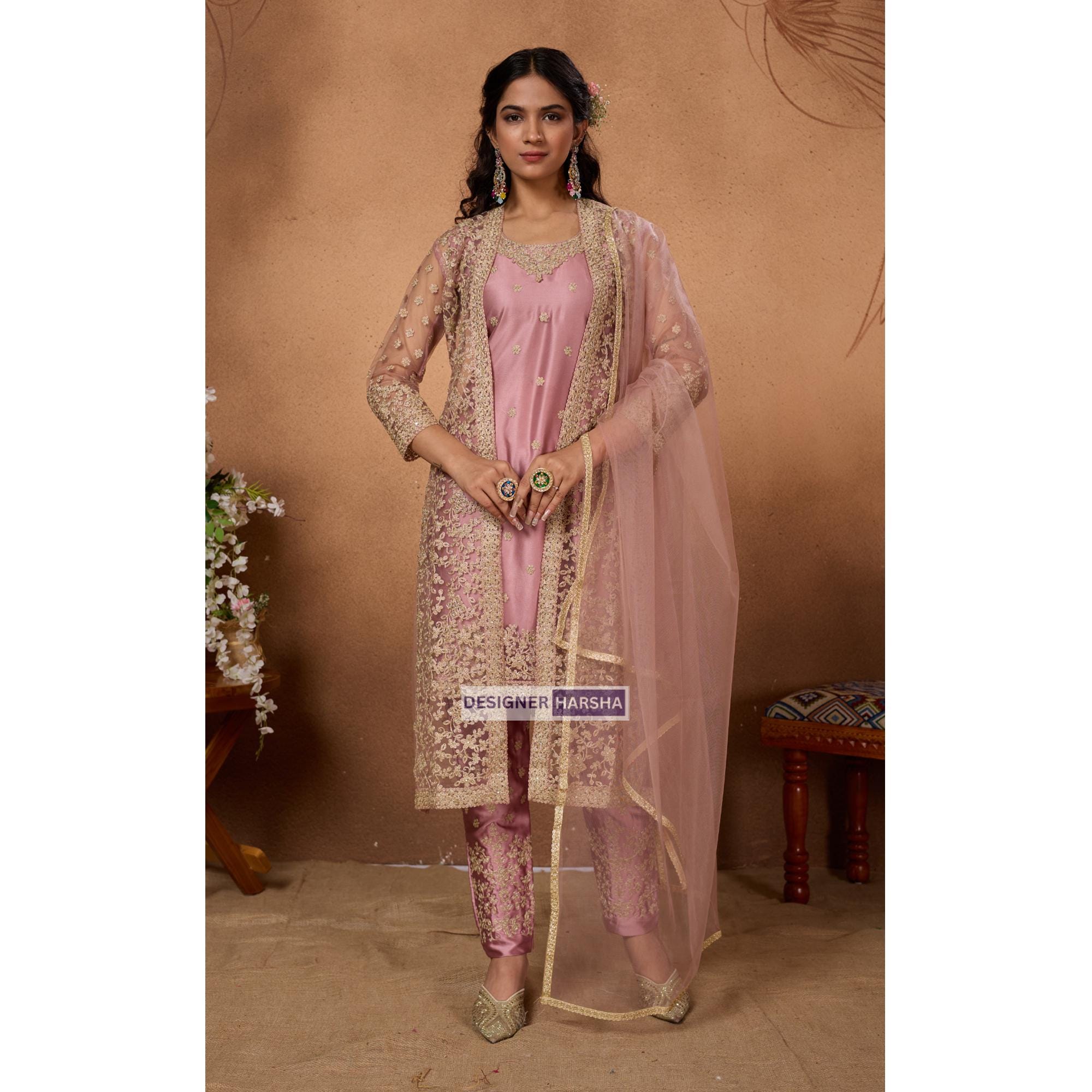 Salwar With Long Shrug