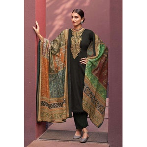 Plus Size Women's Wear Beautiful Shalwar Kameez Dupatta Dresses Embroidery Printed Work Pakistani Ethnic Wear Trouser Pant Suit Made by Team