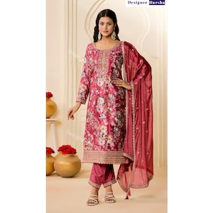 Women&#39;s Indian Traditional wear, Authentic Indian Clothing, Shalwar Kameez Indian Outfits for Ladies, Punjabi Indian Clothing Stores Near Me