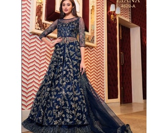simple anarkali gown