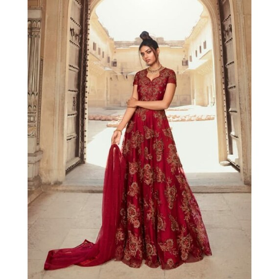 anarkali for wedding reception