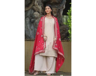 Pakistanische islamische Hochzeitsgastkleider, Punjabi Kostümkleider, Damen Kurtas und Kurtis, indische Modefrauen, indische Partykleidung