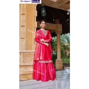 Shalwar Kameez Lengha Suits, Indian Diwali Festival Party wear Lehenga Kameez, Women&#39;s Traditional Punjabi Clothing, Haldi Ceremony Dresses