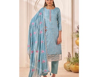 Ready to Wear Dresses, Pakistani Wedding Outfit, Straight Salwar Kameez Dupatta Suit