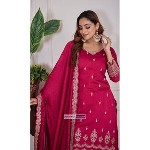 Pakistani Asian Wedding Dresses, Pink Salwar Kameez Suits, Designer Clothes for Weddings, Formal Dresses Indian, Diwali wear Palazzo Dresses