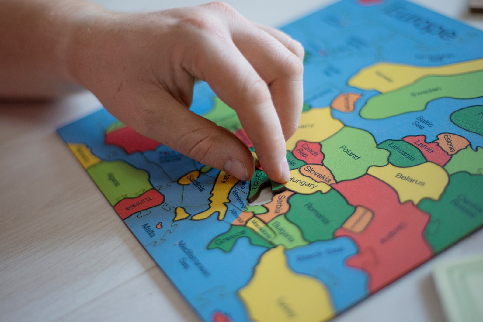 Countries of Europe Jigsaw Puzzle Heirloom Puzzles Wooden Etsy