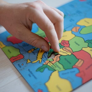 Countries of Europe Jigsaw Puzzle Heirloom Puzzles Wooden Jigsaw Puzzle image 2