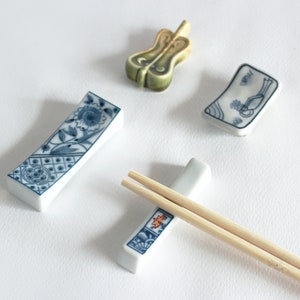 Duty included for US | Chopstick Rest, Japanese Antique Design, Ceramic Chopstick Rest