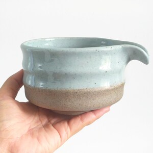 16.9oz, 500ml, Chawan, Matcha Cup, Matcha Bowl, Whisk Holder, Handmade Tea Cup and Whisk Holder | New Thai image 4