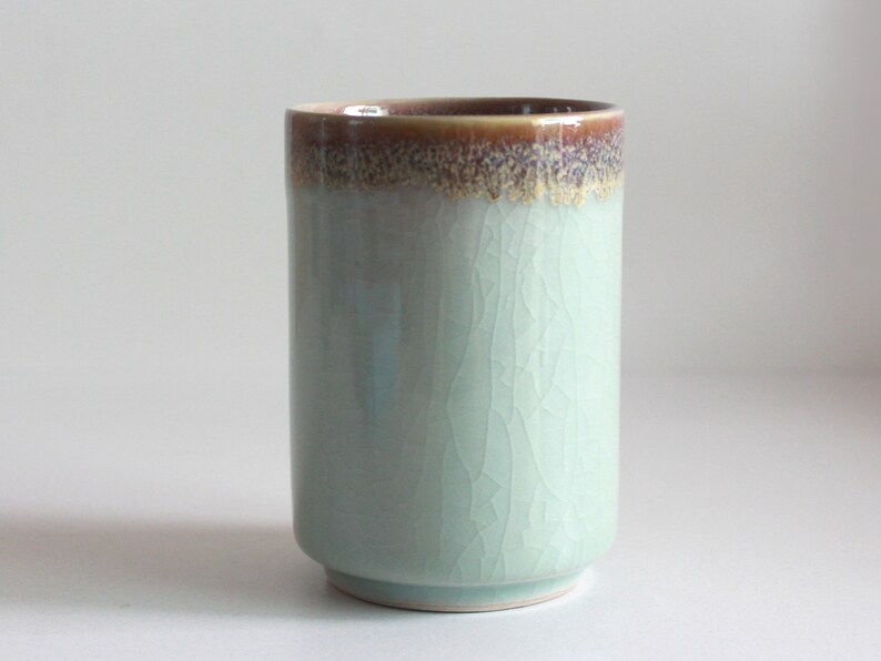 10.8oz 320ml Celadon Mug Mug No Handle Tall Mug Ceramic Etsy