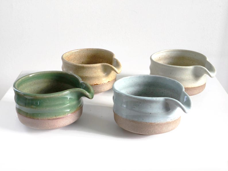 16.9oz, 500ml, Chawan, Matcha Cup, Matcha Bowl, Whisk Holder, Handmade Tea Cup and Whisk Holder | New Thai image 3