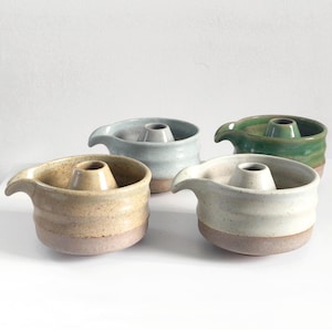 16.9oz, 500ml, Chawan, Matcha Cup, Matcha Bowl, Whisk Holder, Handmade Tea Cup and Whisk Holder | New Thai image 1