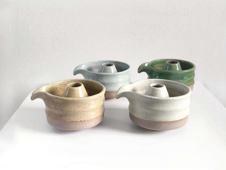 16.9oz, 500ml, Chawan, Matcha Cup, Matcha Bowl, Whisk Holder, Handmade Tea Cup and Whisk Holder | New Thai image 1